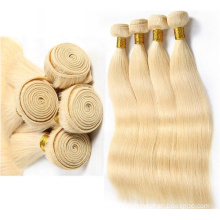 Straight Brazilian Mink 613 Virgin Hair Bundles Cuticle Aligned Blonde 100% Human Hair Weave Bundle